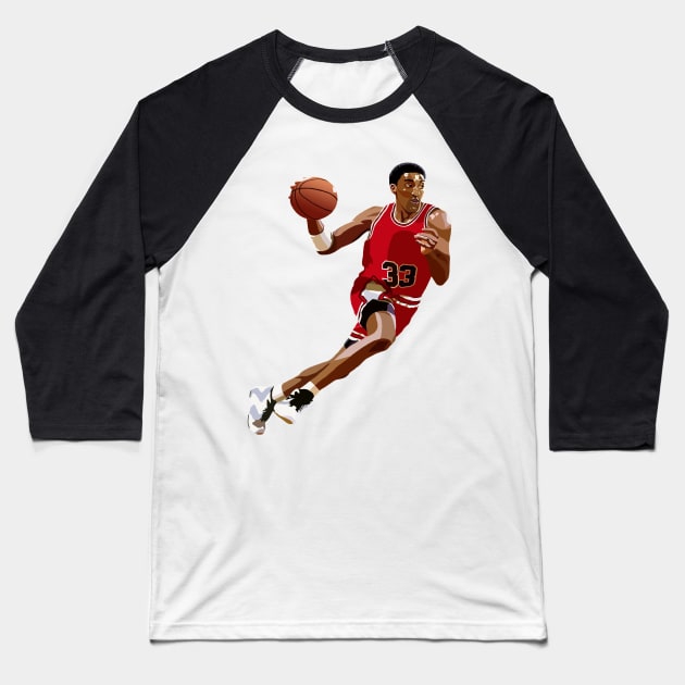 Scottie Pippen Baseball T-Shirt by Webbed Toe Design's